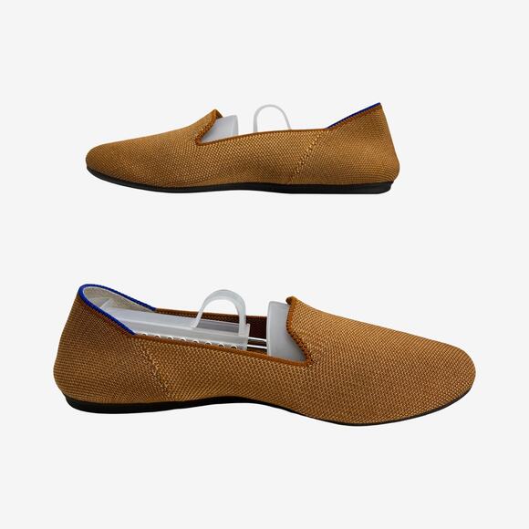 Rothy’s The Loafer Camel Brown Knit Flats Size 8 Sustainable Slip On Shoes - Picture 10 of 11